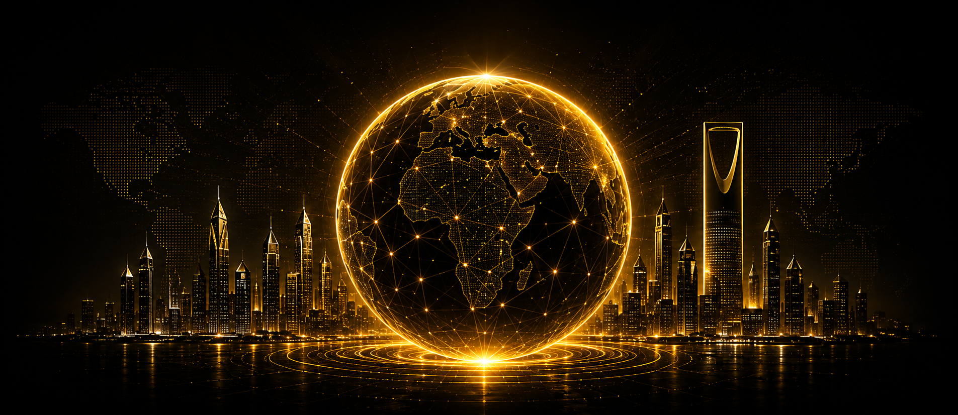 Golden Barakah Chain global cityscape